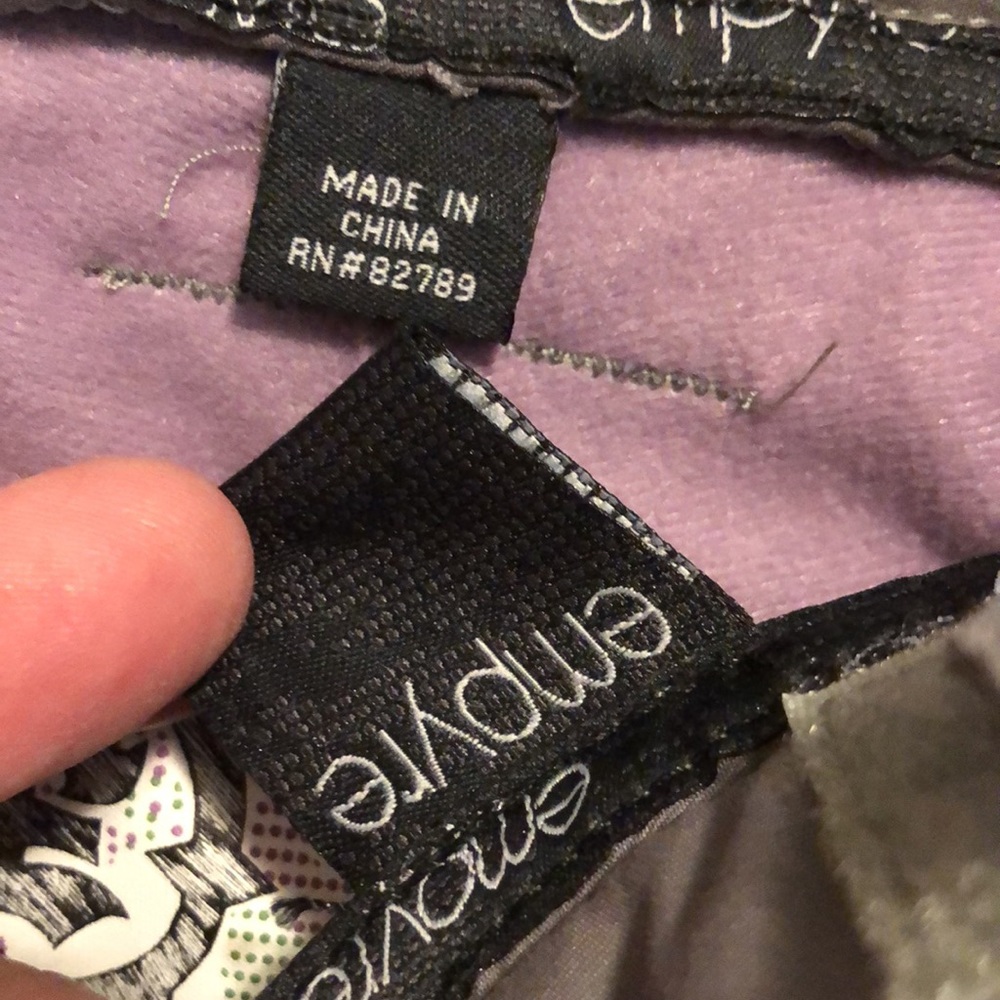 EMPYRE 10,000mm Size Small Snow Ski Snowpants Plaid Gray Purple $159 NEW - Picture 8 of 16
